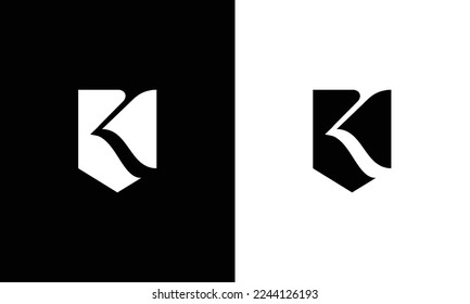 K Alphabet Buchstaben Initial Monogram Logo