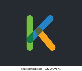 vector de diseño del logotipo del alfabeto K