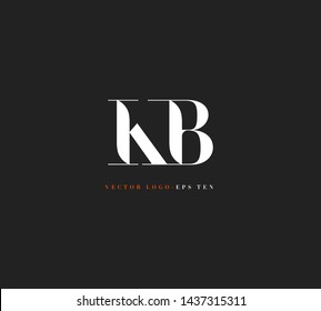 K & B letters Joint logo icon vector for business card and corporate identity.