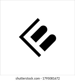 K B logo design vector sign