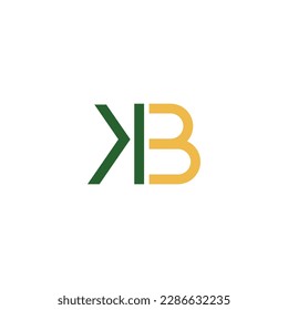 Logotipo simple K + B, logotipo moderno para su negocio