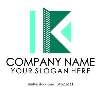 K building logo icon vector