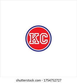 K C letter logo monogram design