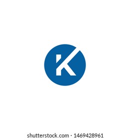 K Circle Letter Logo Design Stock Vector (Royalty Free) 1469428961 ...