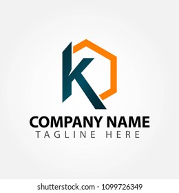 K Company Logo Vector Template Design Stock Vector (Royalty Free ...