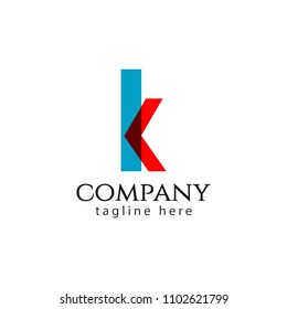 K Company Logo Vector Template Design Illustration