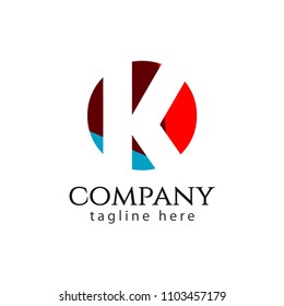K Company Logo Vector Template Design Illustration