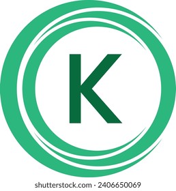 K Diseño de iconos y logotipo creativo