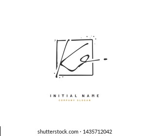 K D KD Beauty vector initial logo, handwriting logo of initial signature, wedding, fashion, jewerly, boutique, floral and botanical with creative template for any company or business.