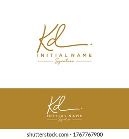 K D KD Initial letter handwriting and signature logo.