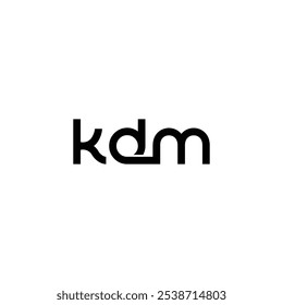 K D M monogram logo design