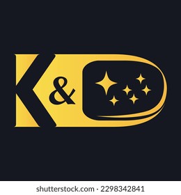 K and D Nail Spa Salon Logo