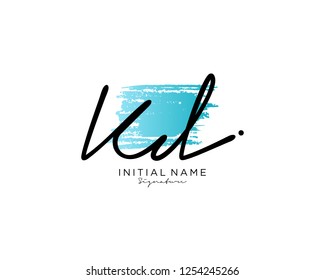 K D Signature initial logo template vector