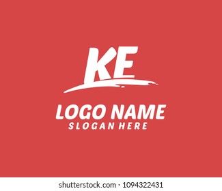 K E Initial logo