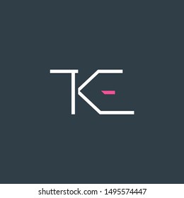 K E joint logo design vector