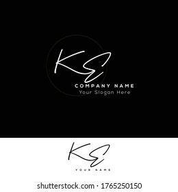  K E KE Initial letter handwriting and signature logo.	