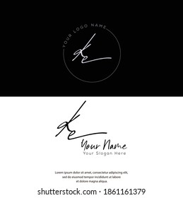 
K E KE Initial letter handwriting and signature logo. Beauty vector initial logo .Fashion, boutique, floral and botanical
