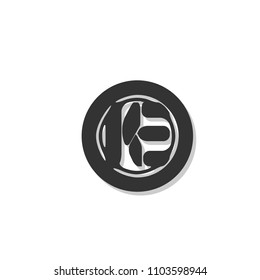 K and E letter icon logotype sign symbol illustration vector.with simple creative design.flat style.isolated background