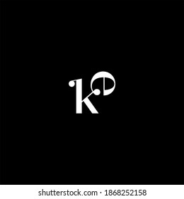 K E letter logo abstract design on black color background. ke monogram
