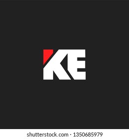 K & E letters Joint logo icon vector template for corporate logo and business card.