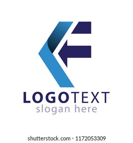 K F Initial letter logo icon vector template