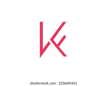 Diseño de arte vector con logotipo K F Latter .  letra k F ideas de diseño del logotipo . Diseño del logotipo de K F por Adobe Illustrator .  