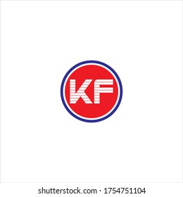 Diseño monográfico del logotipo de la letra K F