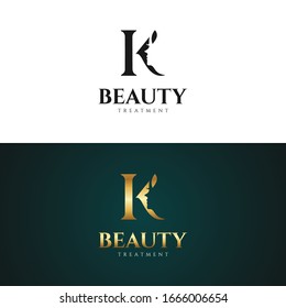 K female letter logo design-01
