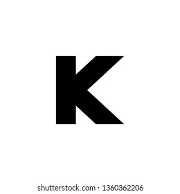 K Font logo. Modern design vector font for title, header, lettering. Corporate Vector abc technology typeface. 