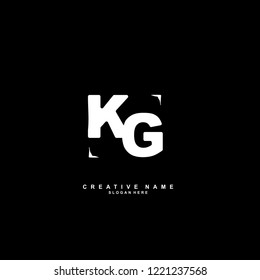 K G KG Initial logo template vector