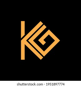 K G letter design logo business vector