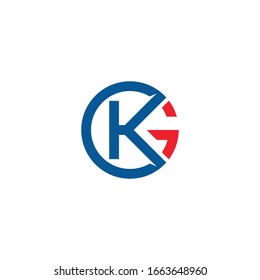 K And G Letter Vector Logo Design