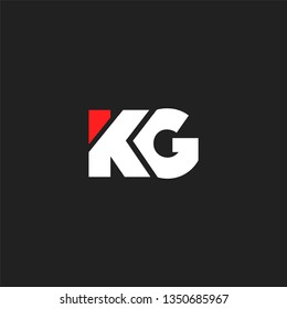 K & G letters Joint logo icon vector template for corporate logo and business card.