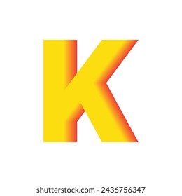 K gradient logo, Logo K Blend, Letter K logo icon design template elements.
