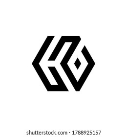 k h b kb hb khb hkb Initial Logo Design Vektorsymbol Grafik-Idee kreativ