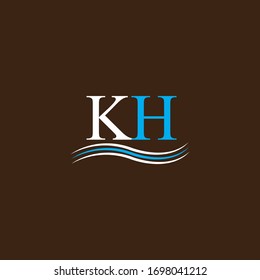 K H letter logo vector design