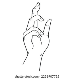 k hand expression sign language