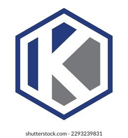 K-Hexagon-Symbol-Vorlage 1