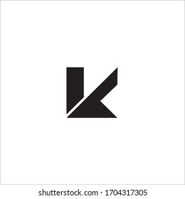 K home letter logo template vector