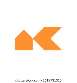 K house minimal modern logo design