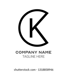 K inital letter logo design