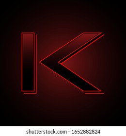 K Diseño gráfico moderno futurista moderno negro negro rojo luz negro moderno EPS10