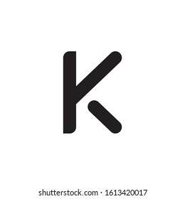 K initial letter logo template vector icon design