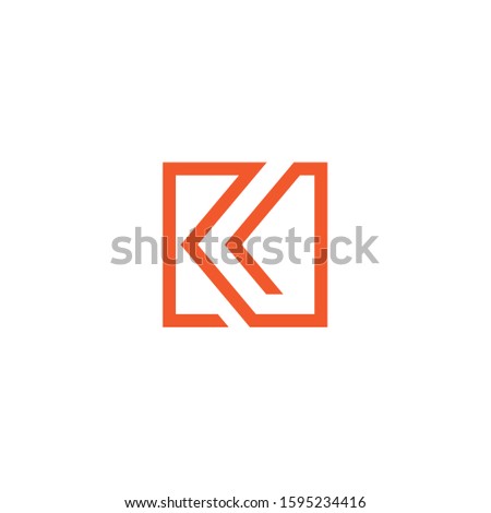 K initial logo, icon logo abstarct