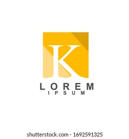 K initial logo icon designs vector template for business and company