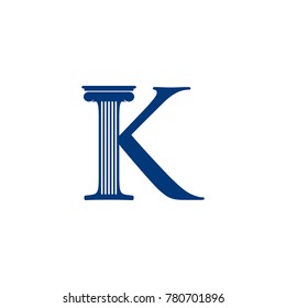 K INITIAL LOGO FOR LAW COMPANY