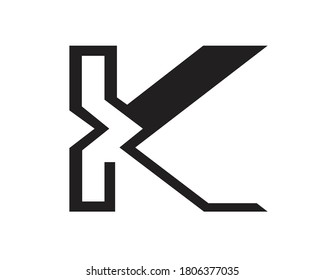 K initials and monogram logo designs and letters