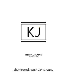 K J Kj Initial Logo Letter Stock Vector (royalty Free) 1249372159 