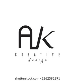 K, KA, AK, VA, AV, KAV, KVA, VKA, VAK, AKV, AVK Letter Vector Template Resumen de símbolos de monograma. Usable para el deporte de negocios, la tecnología, la moda, la atención digital y futura