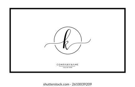 K or KK Alphabet letters logo vector monogram